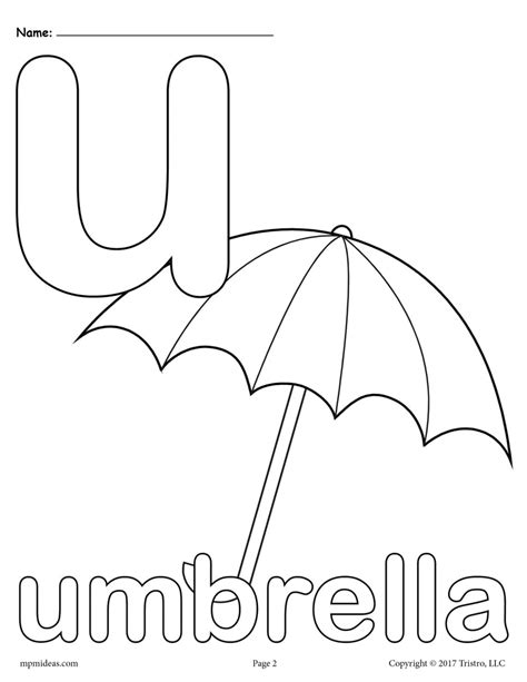 Letter U Alphabet Coloring Pages 3 Free Printable Versions Supplyme