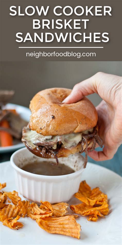 I have always made my slow cooker pulled beef or sliced beef with pot roast but actually the brisket is equally tasty if cooked properly. This Slow Cooker Beef Brisket makes the best French Dip ...