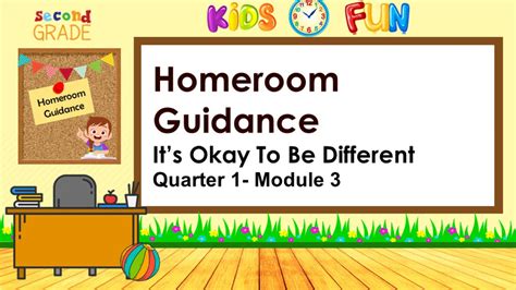 Homeroom Guidance Module 3 Its Okay To Be Different Grade 2