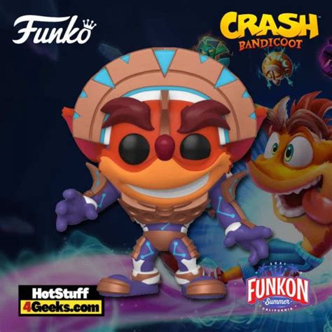 2021 New Crash In Mask Armor Metallic Funko Pop Funkon 2021