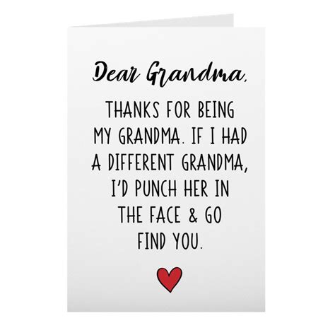 Funny Grandma Birthday Card Grandma Birthday T Grandma Etsy