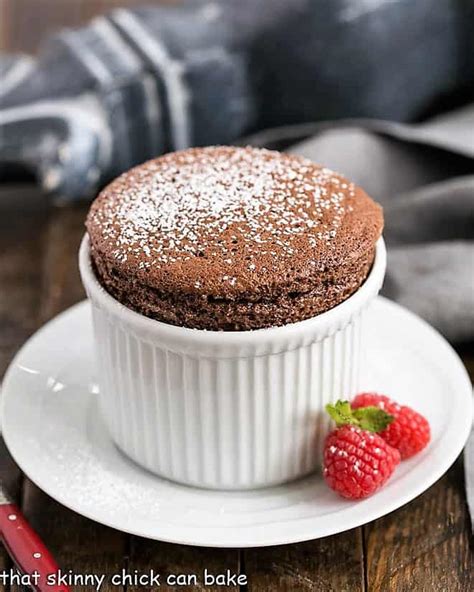 Individual Chocolate Soufflés Rich And Elegant That Skinny Chick Can Bake