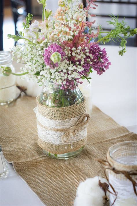 Wedding Centerpieces Mason Jars, Wedding Reception Decorations, Flower