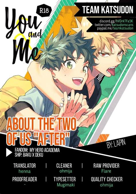 Boku No Hero Academia Dj About The Two Of Us After By Lapin Eng