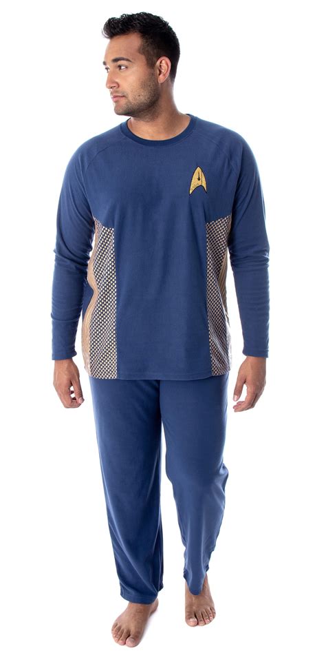 Star Trek Discovery Mens Command Uniform Costume Sleepwear Pajama Set
