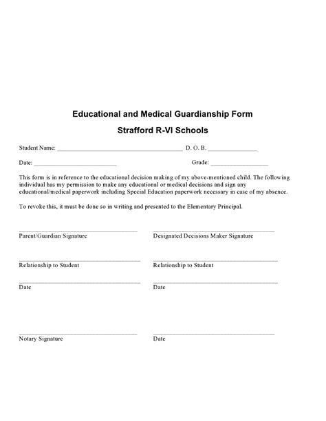 50 Free Guardianship Forms Temporary Permanent Templatelab