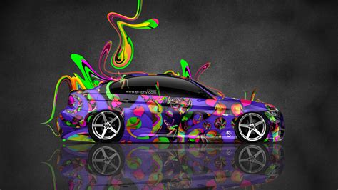 Bmw E90 Side Super Abstract Plastic Aerography Car 2015 Multicolors Hd