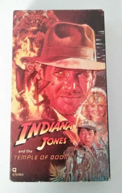 INDIANA JONES AND The Temple Of Doom 1984 VHS Tape Paramount Steven