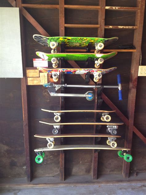 Take your materials anywhere with portable storage racks and stands. StoreYourBoard Blog: Skateboard Storage Racks | Customer Photo