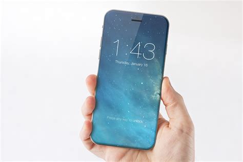 The New Iphone 7 Concept Appears To Show A Front Panel With No Bezels