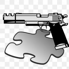 Firearm Silhouette Pistol Clip Art PNG X Px Watercolor Cartoon