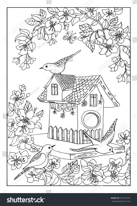 They may only weigh 3 to 6 lbs, but …. birds house coloring page | Kifestőkönyv, Színezőlapok, Rajzok