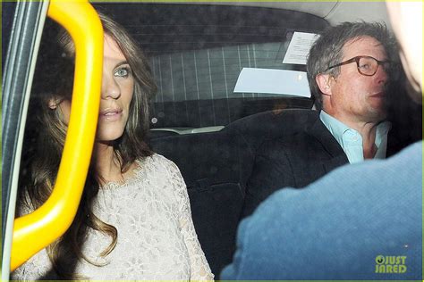 Hugh Grant And Former Girlfriend Elizabeth Hurley Look So Happy To Meet