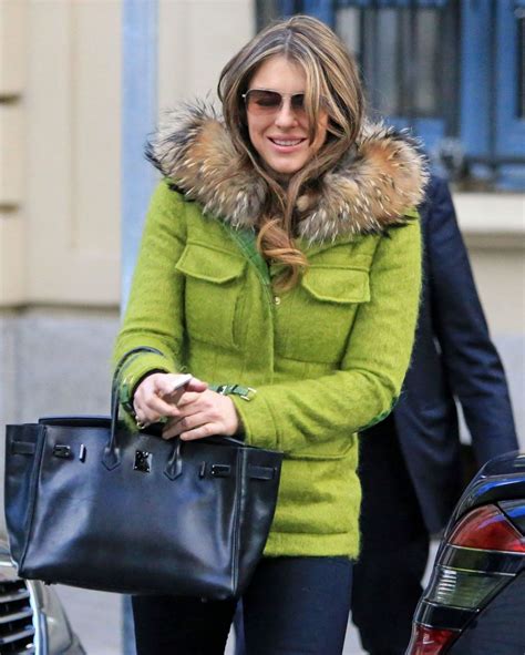 Elizabeth Hurley Street Style Out In Madrid Feb 2015 • Celebmafia
