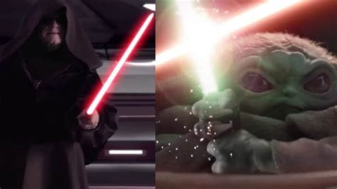 Star Wars Baby Yoda Vs Darth Sidious Il Video Diventa Virale