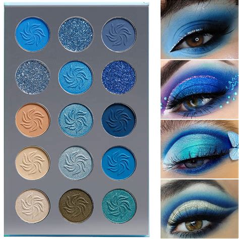 Buy Afflano Blue Eyeshadow Palette Highly Pigmented Professional Long