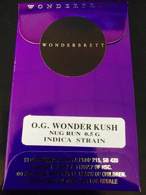 Wonderbrett Og Wonder Kush Nug Run Shatter Concentrates Order Weed