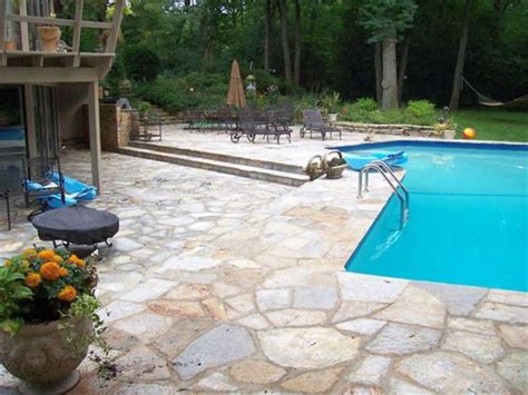 20 Fresh And Natural Pool Deck Stone Inspirations