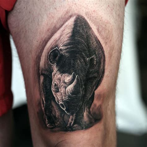 Rhino Tattoo By Stefano Alcantara Tattoos