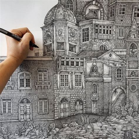 This Artist Uses Pen To Create Beautifully Intricate Line Drawings