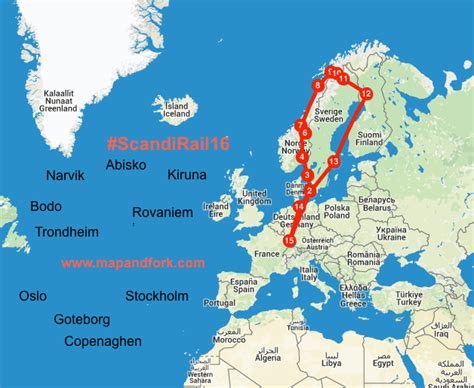 9 étapes Pour Découvrir La Scandinavie En Train Map And Fork