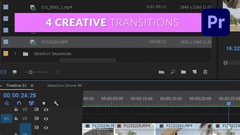 Creative Transitions In Premiere Pro Tutorial Youtube