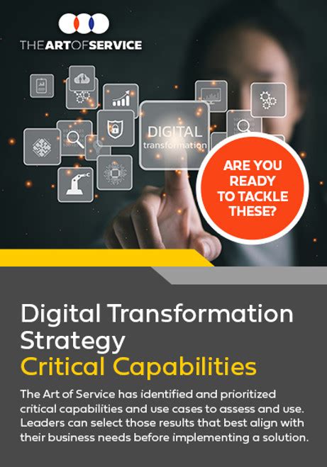 Digital Transformation Strategy Critical Capabilities