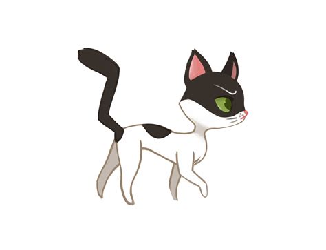 Cat Walking Animation By Blackrozepetal On Deviantart