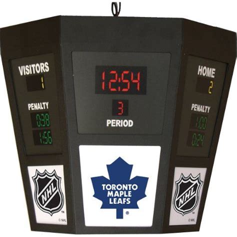 Maple Leafs Scoreboard Clock Hockey Room Hockey Bedroom Toronto
