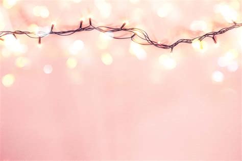 Download Decorating With Elegant Pink Fairy Lights Wallpaper