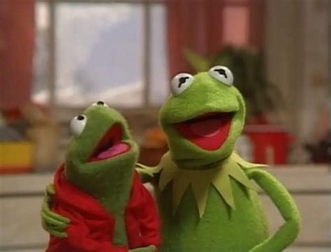 Robin And His Uncle Kermit Singing Jingle Bells Jim Henson Sapo Frog