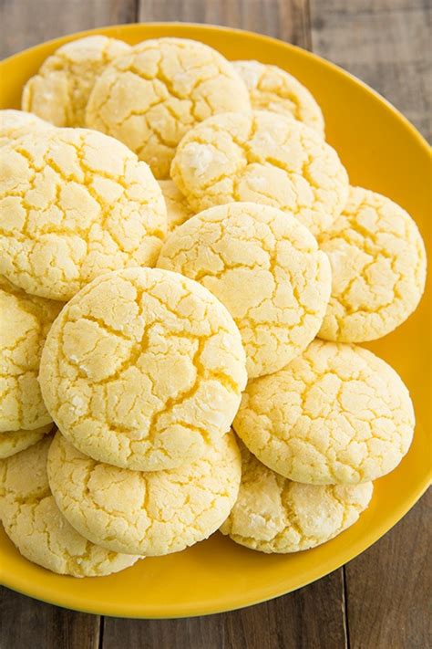 Sprinkle with coarse sugar, let. Lemon Crinkle Cookies - Cooking Classy