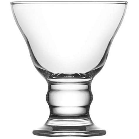 madison orion clear glass footed ice cream bowls 8 75 ounce dessert