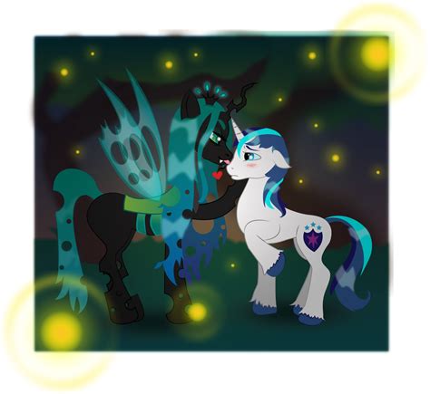 Queen Chrysalis And Shining Armor By Rennaray On Deviantart