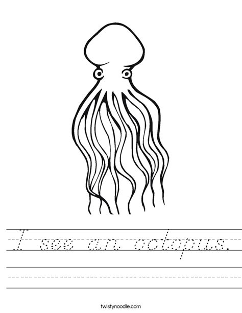Printable Octopus Worksheets Printable Word Searches