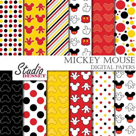 Mickey Mouse Papers Backgrounds For Children Mouse By Studiodesset 3