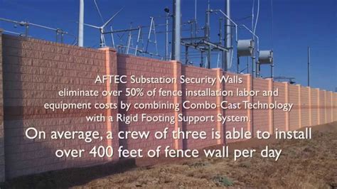 Substation Security Walls Aftec Advanced Forming Technology Youtube