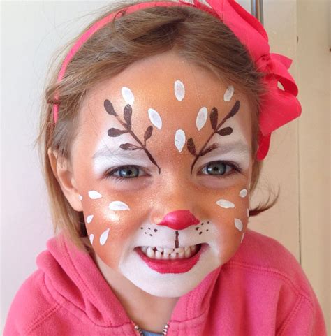 Reindeer Face Paint By Sarah Haddon More Face Painting Tutorials Face