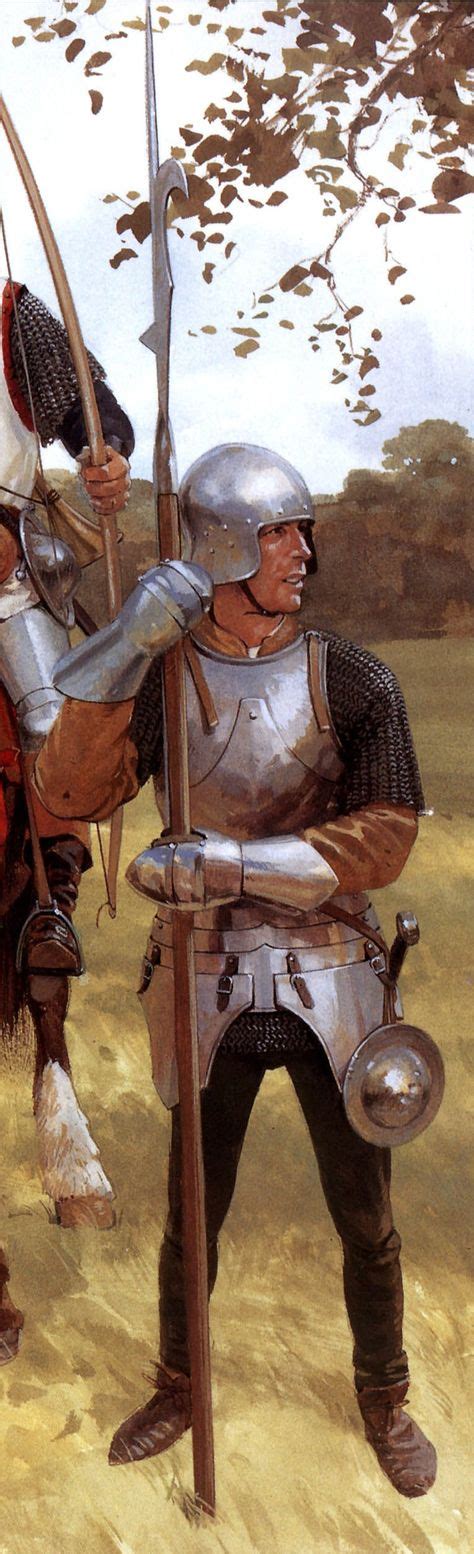 15th Century Man At Arms Wielding A Bill Pole Arm Used To Unhorse
