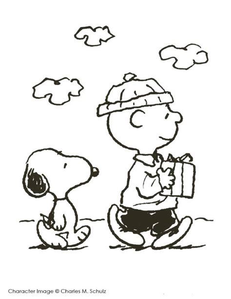 Free Charlie Brown And Snoopy Peanuts Coloring Page Download Free