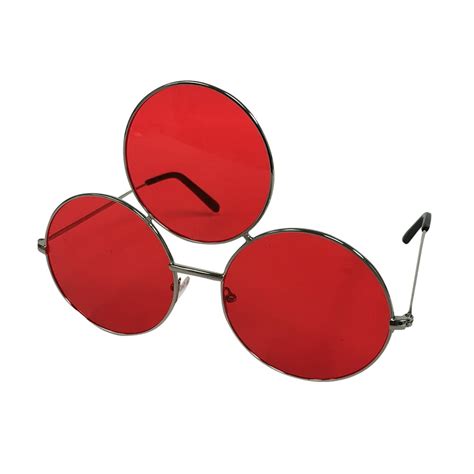 Mypartyshirt Red Third Eye Sunglasses Prince Glasses Round Costume 3 Lens Three Edc 3rd Funky