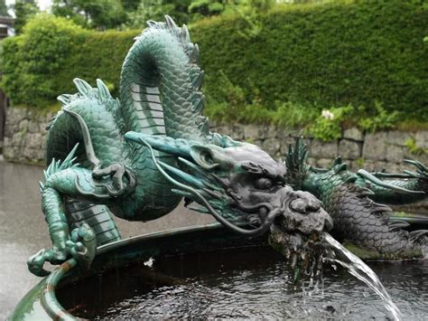 Dragon Fountain Dragon Sculpture Japanese Dragon Dragon Statue