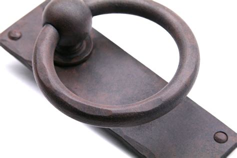 Wrought Iron Door Knocker With Long Back Plate Paso Robles Ironworks