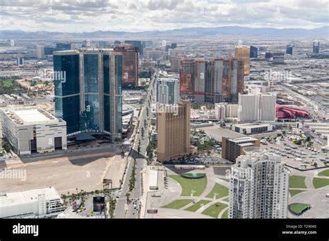 Birds Eye View Of The Las Vegas Strip During The Day From The