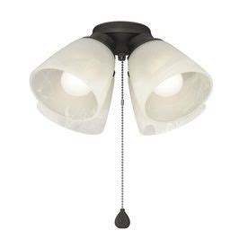 Harbor breeze glass globes and shades. Harbor Breeze 4-Light Matte Black Ceiling Fan Light Kit ...