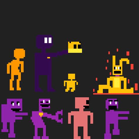 William Afton Sprites Drawing Application Pixel Drawing William Afton