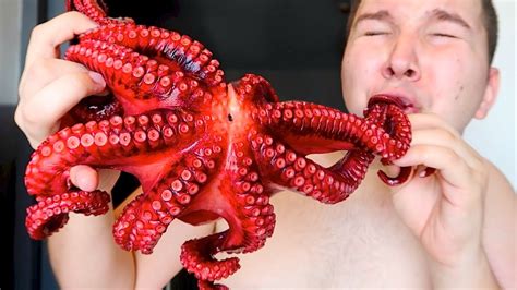 Giant Octopus • My First Time • Mukbang Youtube
