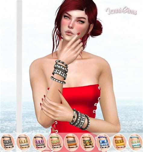 Jenni Sims Collection Bracelets Double Left And Right • Sims 4 Downloads