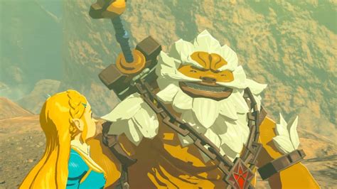 zelda botw daruk and zelda cutscene the champions ballad youtube