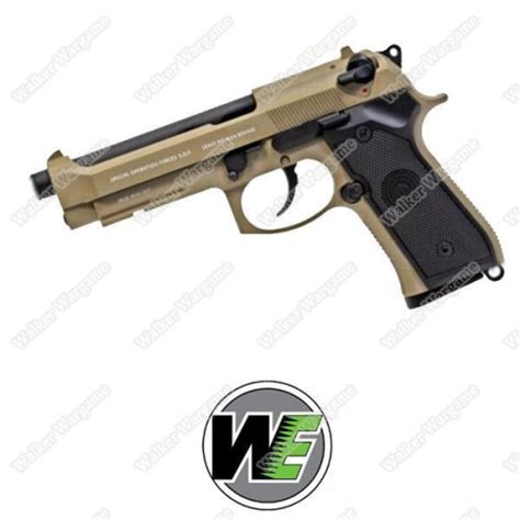 Weapons We Beretta M9 Z88 Full Metal Green Gas Blow Back Gbb Pistol